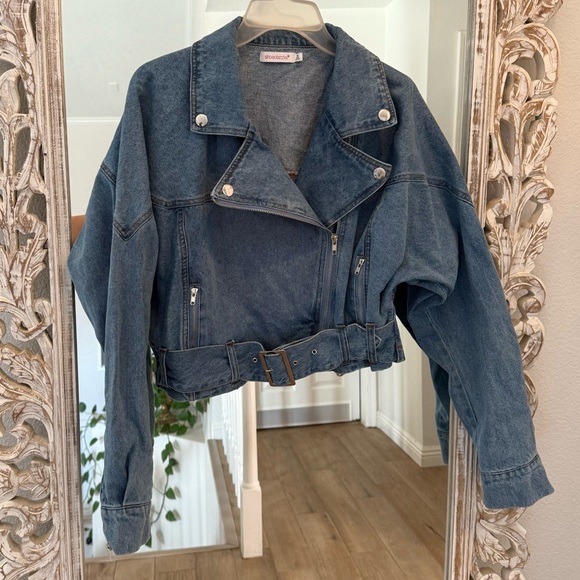 Cropped Jean jacket - Picture 3 of 8